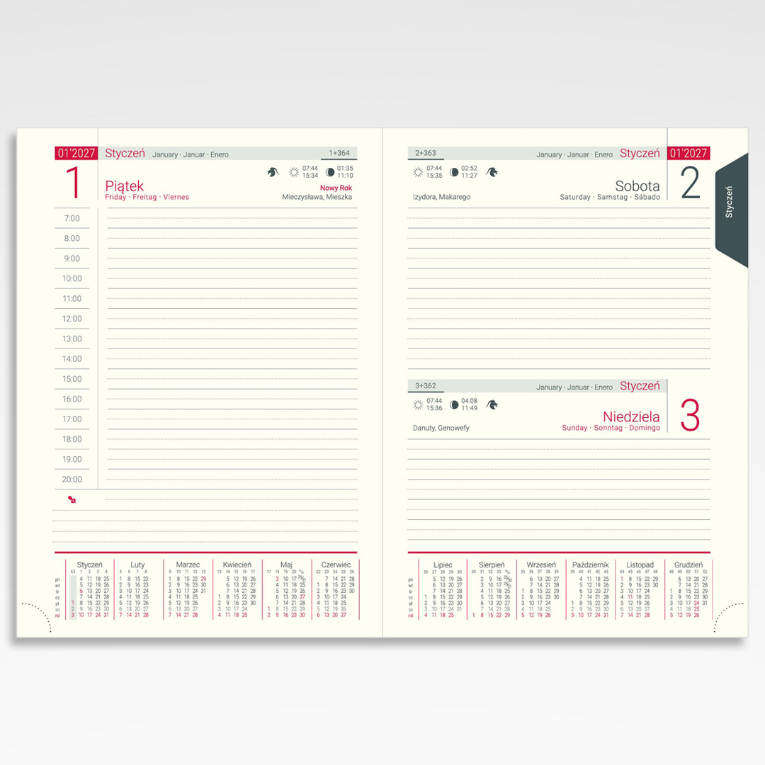 Kalendarze książkowe A5-284 (20szt.) - 7 Kalendarze książkowe A5-284 (20szt.) - obrazek 5