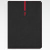 Kalendarze książkowe A4 czarny – okładka COMBO CB01 z ekoskóry, format A4 dzienny z registrami