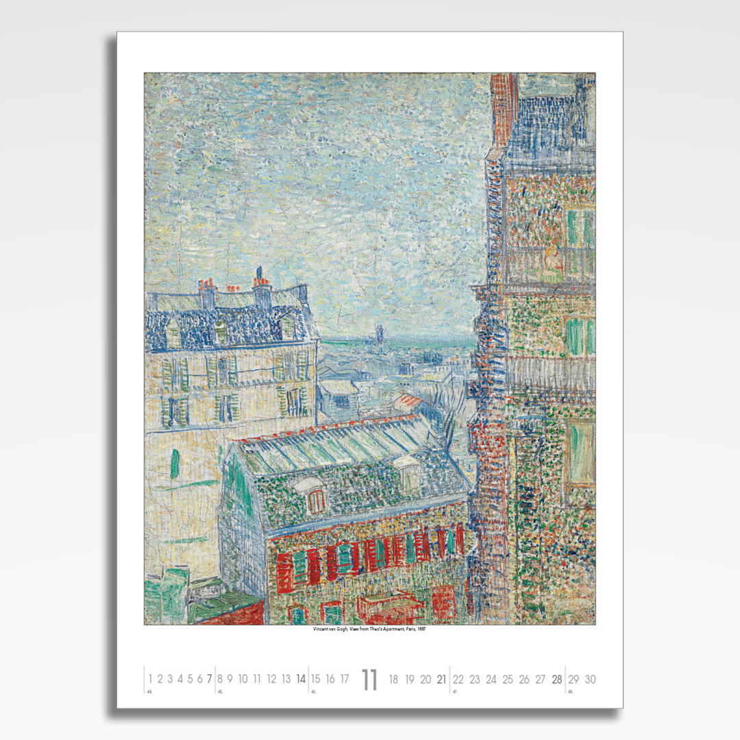 Kalendarz wieloplanszowy Vincent van Gogh (20szt.) - 14 kalendarz wieloplanszowy vincent van gogh, plansza listopad z grafiką tematyczną