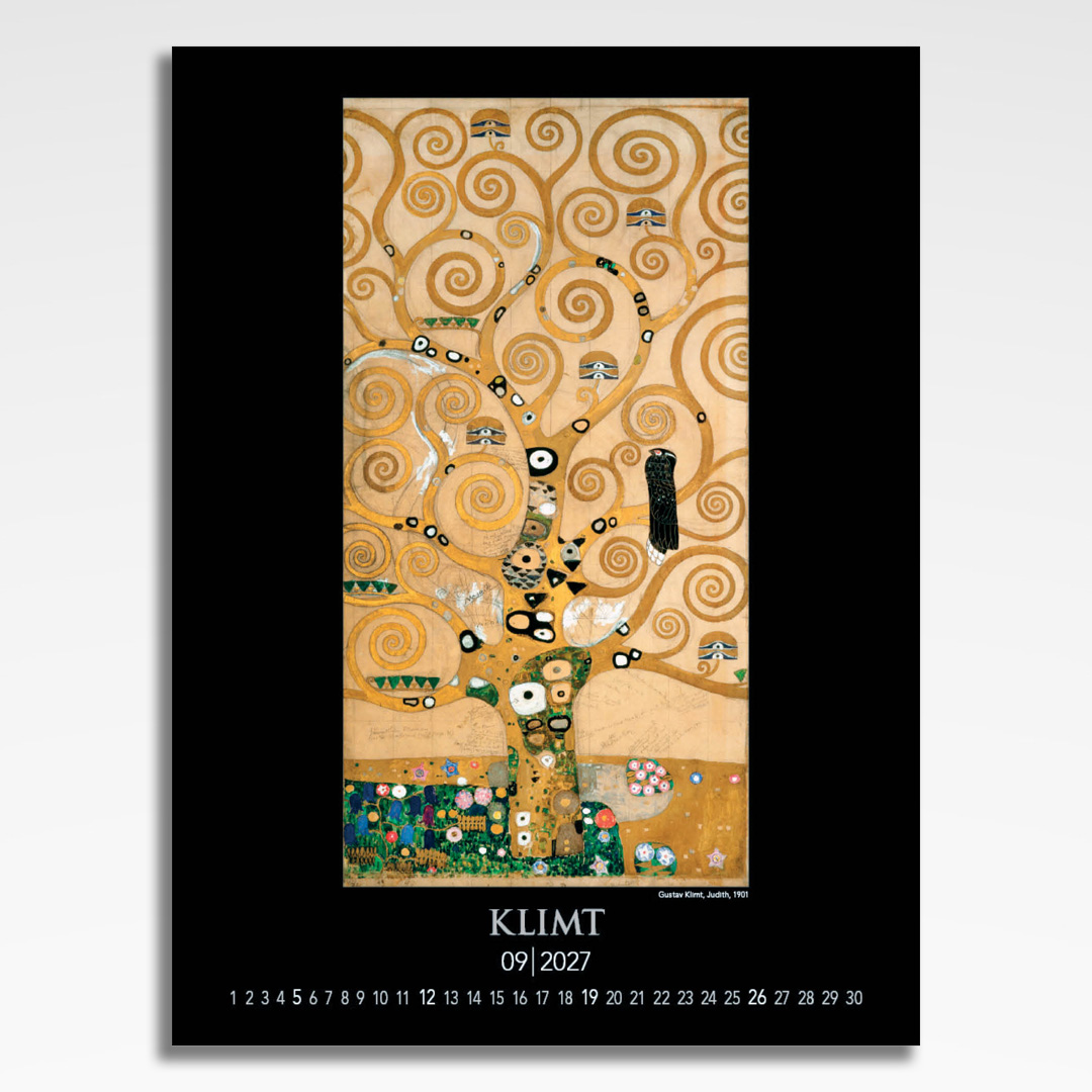 Kalendarz wieloplanszowy Gustav Klimt (20szt.) - 12 kalendarz wieloplanszowy gustav klimt, plansza wrzesień z grafiką tematyczną