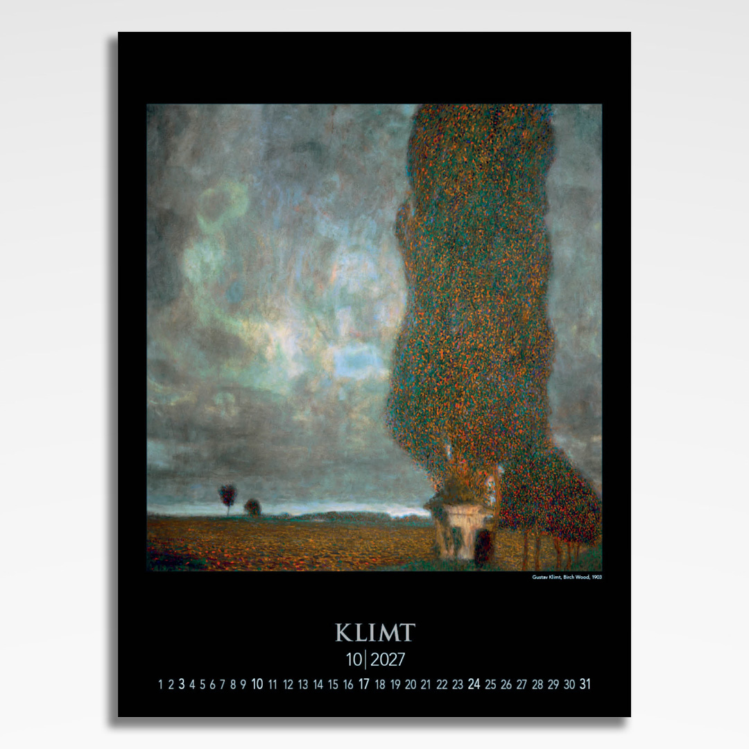 Kalendarz wieloplanszowy Gustav Klimt (20szt.) - 13 kalendarz wieloplanszowy gustav klimt, plansza październik z grafiką tematyczną