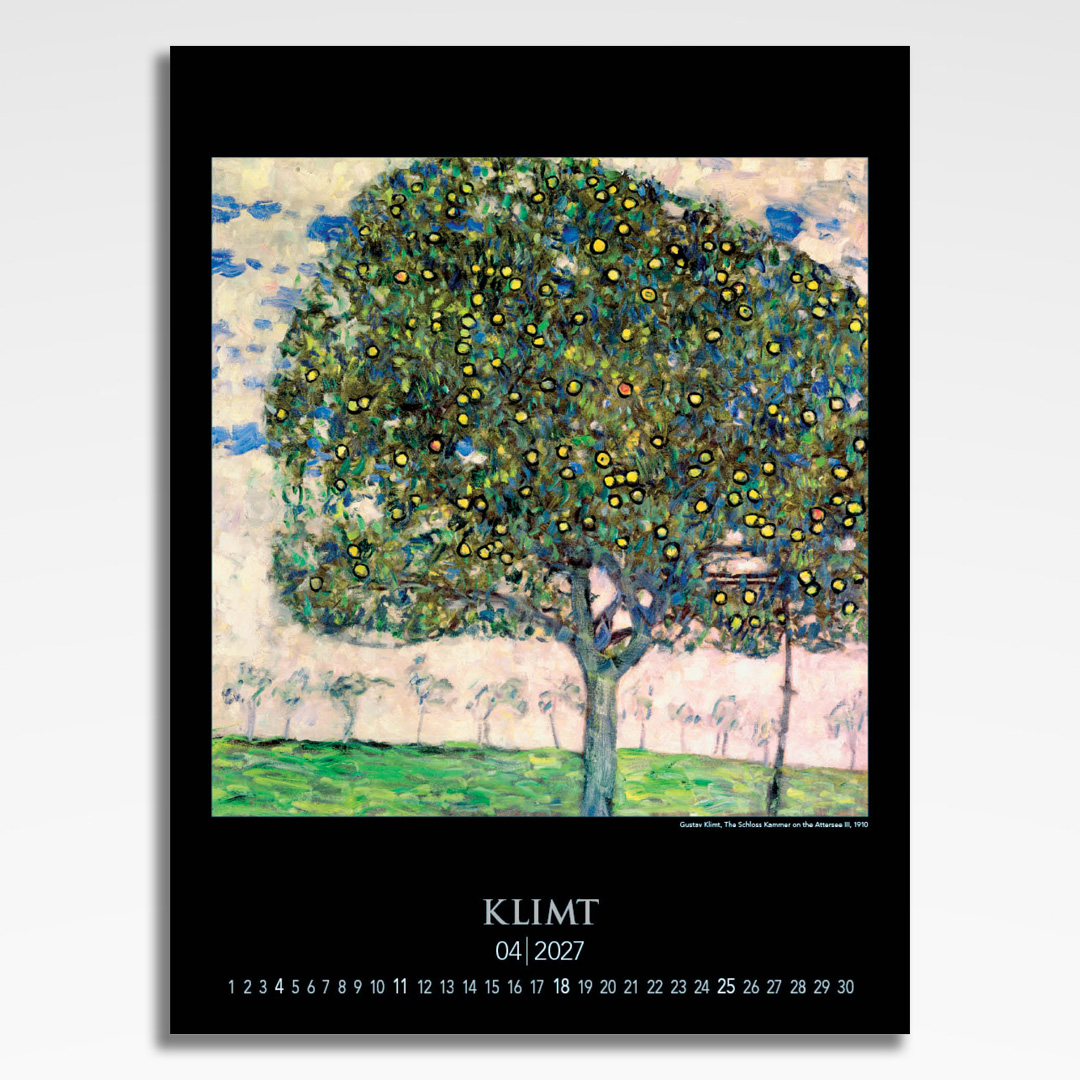 Kalendarz wieloplanszowy Gustav Klimt (20szt.) - 7 kalendarz wieloplanszowy gustav klimt, plansza kwiecień z grafiką tematyczną