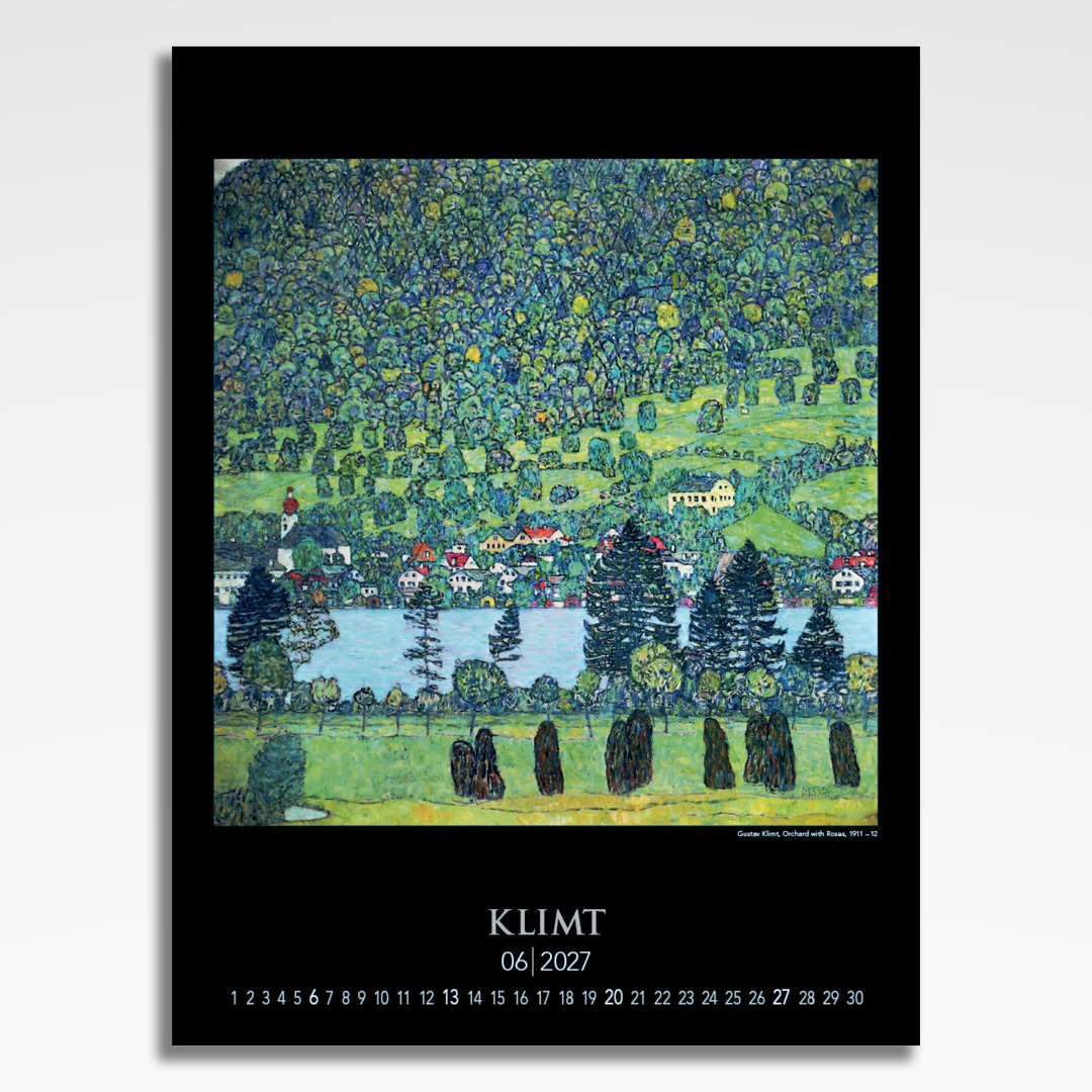 Kalendarz wieloplanszowy Gustav Klimt (20szt.) - 9 kalendarz wieloplanszowy gustav klimt, plansza czerwiec z grafiką tematyczną