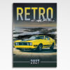 Kalendarz wieloplanszowy Retro Cars (20szt.) - 2 kalendarz wieloplanszowy retro cars, okładka kalendarza z grafiką tematyczną i spiralą Wire-O