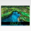 Kalendarz wieloplanszowy Golf (20szt.) - 1 kalendarz wieloplanszowy golf, okładka kalendarza z grafiką tematyczną i spiralą Wire-O