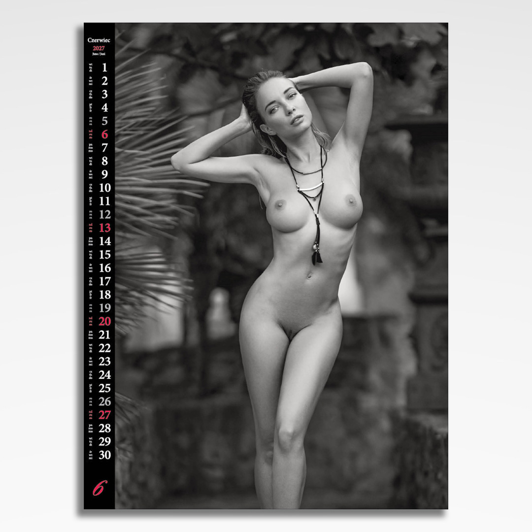 Kalendarz wieloplanszowy Erotic Moments (20szt.) - 9 kalendarz wieloplanszowy erotic moments, plansza czerwiec z grafiką tematyczną